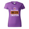 Dámské tričko s potiskem Beer taster (Barva trička - ženy (NOVÉ) Apple green, Velikost - všechny NOVÉ 2XL)