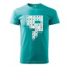 Pánské tričko s potiskem Pivo křížovka (Barva trička (muži) NOVÉ Apple green, Velikost - všechny NOVÉ 2XL)