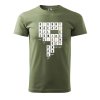 Pánské tričko s potiskem Pivo křížovka (Barva trička (muži) NOVÉ Apple green, Velikost - všechny NOVÉ 2XL)