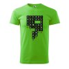 Pánské tričko s potiskem Pivo křížovka (Barva trička (muži) NOVÉ Apple green, Velikost - všechny NOVÉ 2XL)