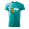 Pánské tričko s potiskem Den bez piva (Barva trička (muži) NOVÉ Apple green, Velikost - všechny NOVÉ 2XL)