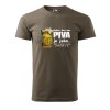 Pánské tričko s potiskem Den bez piva (Barva trička (muži) NOVÉ Apple green, Velikost - všechny NOVÉ 2XL)