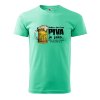 Pánské tričko s potiskem Den bez piva (Barva trička (muži) NOVÉ Apple green, Velikost - všechny NOVÉ 2XL)
