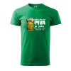 Pánské tričko s potiskem Den bez piva (Barva trička (muži) NOVÉ Apple green, Velikost - všechny NOVÉ 2XL)