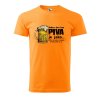 Pánské tričko s potiskem Den bez piva (Barva trička (muži) NOVÉ Apple green, Velikost - všechny NOVÉ 2XL)