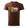 Pánské tričko s potiskem Den bez piva (Barva trička (muži) NOVÉ Apple green, Velikost - všechny NOVÉ 2XL)