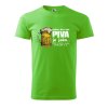 Pánské tričko s potiskem Den bez piva (Barva trička (muži) NOVÉ Apple green, Velikost - všechny NOVÉ 2XL)