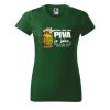 Dámské tričko s potiskem Den bez piva (Barva trička - ženy (NOVÉ) Apple green, Velikost - všechny NOVÉ 2XL)