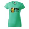 Dámské tričko s potiskem Den bez piva (Barva trička - ženy (NOVÉ) Apple green, Velikost - všechny NOVÉ 2XL)