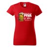 Dámské tričko s potiskem Den bez piva (Barva trička - ženy (NOVÉ) Apple green, Velikost - všechny NOVÉ 2XL)