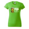 Dámské tričko s potiskem Den bez piva (Barva trička - ženy (NOVÉ) Apple green, Velikost - všechny NOVÉ 2XL)