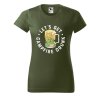 Dámské tričko s potiskem Campfire drunk (Barva trička - ženy (NOVÉ) Apple green, Velikost - všechny NOVÉ 2XL)
