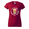 Dámské tričko s potiskem Campfire drunk (Barva trička - ženy (NOVÉ) Apple green, Velikost - všechny NOVÉ 2XL)