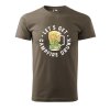 Pánské tričko s potiskem Campfire drunk (Barva trička (muži) NOVÉ Apple green, Velikost - všechny NOVÉ 2XL)