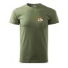 Pánské tričko s potiskem Pejsek v kapse (Barva trička (muži) NOVÉ Apple green, Velikost - všechny NOVÉ 2XL)