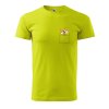 Pánské tričko s potiskem Pejsek v kapse (Barva trička (muži) NOVÉ Apple green, Velikost - všechny NOVÉ 2XL)