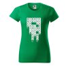 Dámské tričko s potiskem Víno křížovka (Barva trička - ženy (NOVÉ) Apple green, Velikost - všechny NOVÉ 2XL)