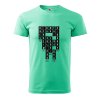 Pánské tričko s potiskem Víno křížovka (Barva trička (muži) NOVÉ Apple green, Velikost - všechny NOVÉ 2XL)