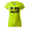 Dámské tričko Pivo je moje palivo (Barva trička - ženy (NOVÉ) Apple green, Velikost - všechny NOVÉ 2XL)