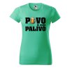 Dámské tričko Pivo je moje palivo (Barva trička - ženy (NOVÉ) Apple green, Velikost - všechny NOVÉ 2XL)