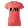 Dámské tričko s potiskem Jezdím na pivo (Barva trička - ženy (NOVÉ) Apple green, Velikost - všechny NOVÉ 2XL)