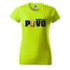 Dámské tričko s potiskem Jezdím na pivo (Barva trička - ženy (NOVÉ) Apple green, Velikost - všechny NOVÉ 2XL)