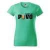 Dámské tričko s potiskem Jezdím na pivo (Barva trička - ženy (NOVÉ) Apple green, Velikost - všechny NOVÉ 2XL)