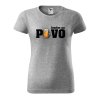 Dámské tričko s potiskem Jezdím na pivo (Barva trička - ženy (NOVÉ) Apple green, Velikost - všechny NOVÉ 2XL)