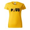 Dámské tričko s potiskem Jezdím na pivo (Barva trička - ženy (NOVÉ) Apple green, Velikost - všechny NOVÉ 2XL)