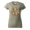 Dámské tričko s potiskem Vegetables (Barva trička - ženy (NOVÉ) Apple green, Velikost - všechny NOVÉ 2XL)