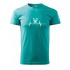 Pánské tričko Tep srdce vlčák (Barva trička (muži) NOVÉ Apple green, Velikost - všechny NOVÉ 2XL)