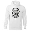 Pánská mikina s potiskem I have a gun (Barva mikiny malfini pánské Bílá, Velikost - muž NOVÉ 2XL)