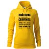 Dámská mikina Narození královny (Barva dámské mikiny Malfini Cape Bílá, Velikost - žena NOVÉ 2XL)