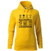 Dámská mikina Kuchařka legenda (Barva dámské mikiny Malfini Cape Bílá, Velikost - žena NOVÉ 2XL)