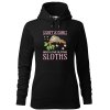 Dámská mikina Love sloths (Barva dámské mikiny Malfini Cape Bílá, Velikost - žena NOVÉ 2XL)