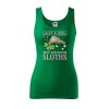 Dámské tílko s potiskem Love sloths (Velikost 2XL, Ženy vodácká tílka Apple green)
