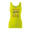 Dámské tílko s potiskem Love sloths (Velikost 2XL, Ženy vodácká tílka Apple green)