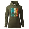 Dámská mikina Wonder woman (Barva dámské mikiny Malfini Cape Bílá, Velikost - žena NOVÉ 2XL)