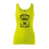 Dámské tílko s potiskem Královna život začíná (Velikost 2XL, Ženy vodácká tílka Apple green)