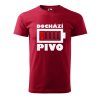 Pánské tričko Dochází pivo baterie (Barva trička (muži) NOVÉ Apple green, Velikost - všechny NOVÉ 2XL)
