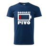 Pánské tričko Dochází pivo baterie (Barva trička (muži) NOVÉ Apple green, Velikost - všechny NOVÉ 2XL)