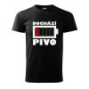 Pánské tričko Dochází pivo baterie (Barva trička (muži) NOVÉ Apple green, Velikost - všechny NOVÉ 2XL)
