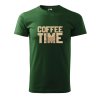 Pánské tričko s potiskem Coffee time (Barva trička (muži) NOVÉ Apple green, Velikost - všechny NOVÉ 2XL)