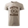 Pánské tričko s potiskem Coffee please (Barva trička (muži) NOVÉ Apple green, Velikost - všechny NOVÉ 2XL)