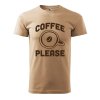 Pánské tričko s potiskem Coffee please (Barva trička (muži) NOVÉ Apple green, Velikost - všechny NOVÉ 2XL)