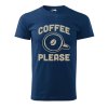 Pánské tričko s potiskem Coffee please (Barva trička (muži) NOVÉ Apple green, Velikost - všechny NOVÉ 2XL)