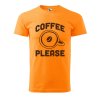 Pánské tričko s potiskem Coffee please (Barva trička (muži) NOVÉ Apple green, Velikost - všechny NOVÉ 2XL)