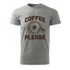 Pánské tričko s potiskem Coffee please (Barva trička (muži) NOVÉ Apple green, Velikost - všechny NOVÉ 2XL)