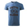 Pánské tričko s potiskem Coffee please (Barva trička (muži) NOVÉ Apple green, Velikost - všechny NOVÉ 2XL)