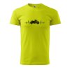Pánské tričko s potiskem Moto tep (Barva trička (muži) NOVÉ Apple green, Velikost - všechny NOVÉ 2XL)